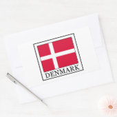 Sticker Rectangulaire Danemark (Enveloppe)