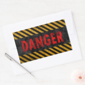 Sticker Rectangulaire Danger (Enveloppe)