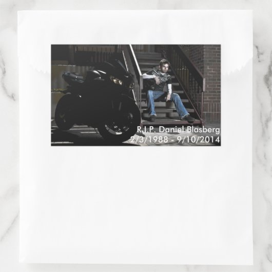 Sticker Rectangulaire Daniel Blasberg (Sac)