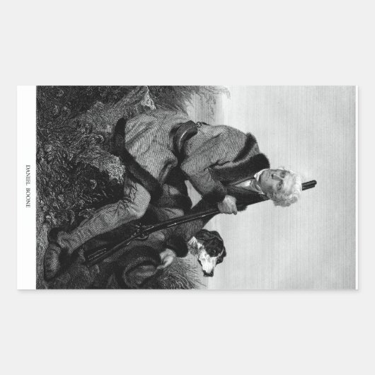 Sticker Rectangulaire Daniel Boone (Devant)