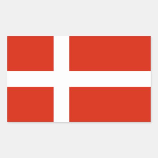 Sticker Rectangulaire Dannebrog; Office fédéral de l'aviation civile (Devant)