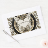 Sticker Rectangulaire Dans la mémoire aimante (Enveloppe)