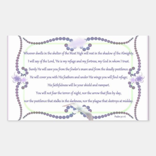 Sticker Rectangulaire Dans le refuge ! Carte (Devant)