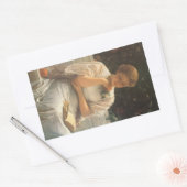 Sticker Rectangulaire Dans l'Orangerie par Charles Edward Perugini (Enveloppe)