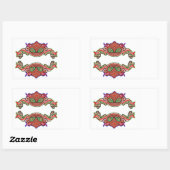 Sticker Rectangulaire Danse amusante de grenouilles - Monstres Aliens pa (Feuille)