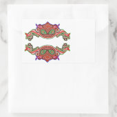 Sticker Rectangulaire Danse amusante de grenouilles - Monstres Aliens pa (Sac)