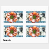 Sticker Rectangulaire Danse ancienne (Feuille)