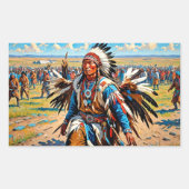 STICKER RECTANGULAIRE DANSE AU POULET (Devant)