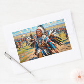 STICKER RECTANGULAIRE DANSE AU POULET (Enveloppe)