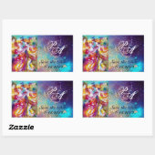 Sticker Rectangulaire DANSE CARNAVALE 2 Monogramme (Feuille)