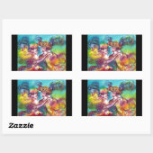 Sticker Rectangulaire DANSE CARNIVALE Vénétie Masquerade Ball (Feuille)