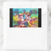 Sticker Rectangulaire DANSE CARNIVALE Vénétie Masquerade Ball (Sac)