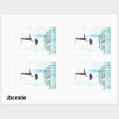 Sticker Rectangulaire Danse Dans La Pluie (Feuille)
