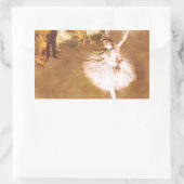 Sticker Rectangulaire Danseur de ballet Diplôme de la peinture étoile (Sac)