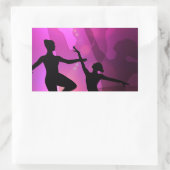 Sticker Rectangulaire Danseurs de ballet (Sac)