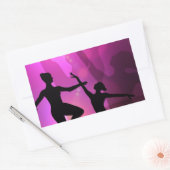 Sticker Rectangulaire Danseurs de ballet (Enveloppe)