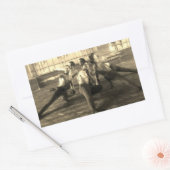 Sticker Rectangulaire Danseurs masculins 1930 (Enveloppe)