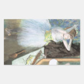 Sticker Rectangulaire Danseuse dans sa loge d'Edgar Degas (Devant)