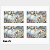 Sticker Rectangulaire Danseuse de ballet Degas Dansers d'art Peinture (Feuille)