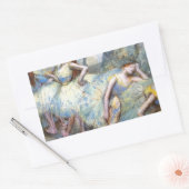 Sticker Rectangulaire Danseuse de ballet Degas Dansers d'art Peinture (Enveloppe)