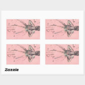 Sticker Rectangulaire Danseuse de dos, les mains sur les hanches par Edg (Feuille)