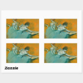 Sticker Rectangulaire Danseuses au Bar Ballet (Feuille)