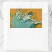 Sticker Rectangulaire Danseuses au Bar Ballet (Sac)