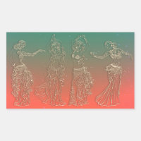 Danseuses de danse du ventre sarcelle corail Fête 