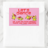 Sticker Rectangulaire Dansons (Sac)