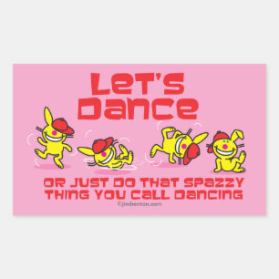 Sticker Rectangulaire Dansons