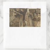 Sticker Rectangulaire Dante Gabriel Rossetti - Sir Launcelot (Sac)