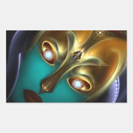 Sticker Rectangulaire Daria Cyborg Queen (Devant)
