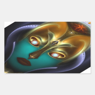 Sticker Rectangulaire Daria Cyborg Queen
