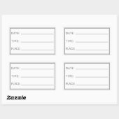 STICKER RECTANGULAIRE DATE DE BUREAU LIEU (Feuille)