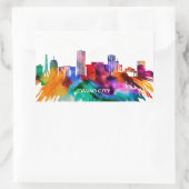 Sticker Rectangulaire Davao City Skyline (Sac)