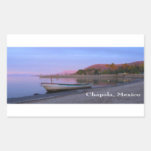 Sticker Rectangulaire Daybreak sur les rives du lac Chapala