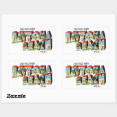 Sticker Rectangulaire Daytona Beach FL (Feuille)