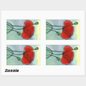 Sticker Rectangulaire De crainte d'oublier (Feuille)