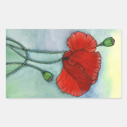 Sticker Rectangulaire De crainte d'oublier (Devant)