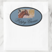 sticker rectangulaire de graisse de pavot (Sac)