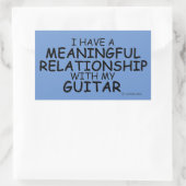 Sticker rectangulaire de guitare de relation signi (Sac)