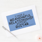 Sticker rectangulaire de guitare de relation signi (Enveloppe)