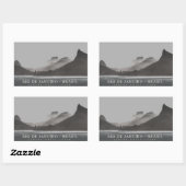 Sticker Rectangulaire de janeiro (Feuille)