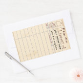 Sticker Rectangulaire De la bibliothèque de (Enveloppe)