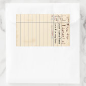 Sticker Rectangulaire De la bibliothèque de (Sac)