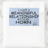Sticker rectangulaire de la corne de relation sign (Sac)