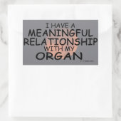 Sticker rectangulaire de l'organe de relation sign (Sac)