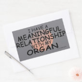 Sticker rectangulaire de l'organe de relation sign (Enveloppe)