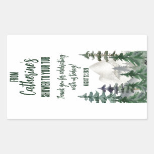 Sticker Rectangulaire De ma douche à votre bain, cadeau favori