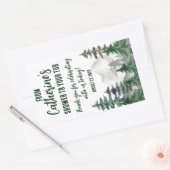 Sticker Rectangulaire De ma douche à votre bain Faveur Cadeau (Enveloppe)